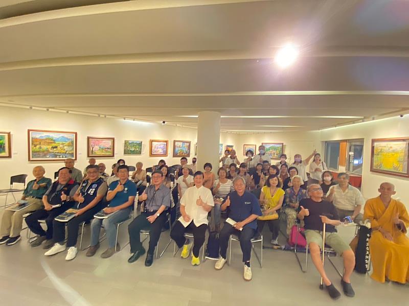 "Embracing Simplicity and Celebrating Artistic Beauty" - Lin Jin-tian's Invitational Exhibition Showcasing the Evolution from Figurative to Abstract Art. (Photo / Courtesy of Taitung County Government)